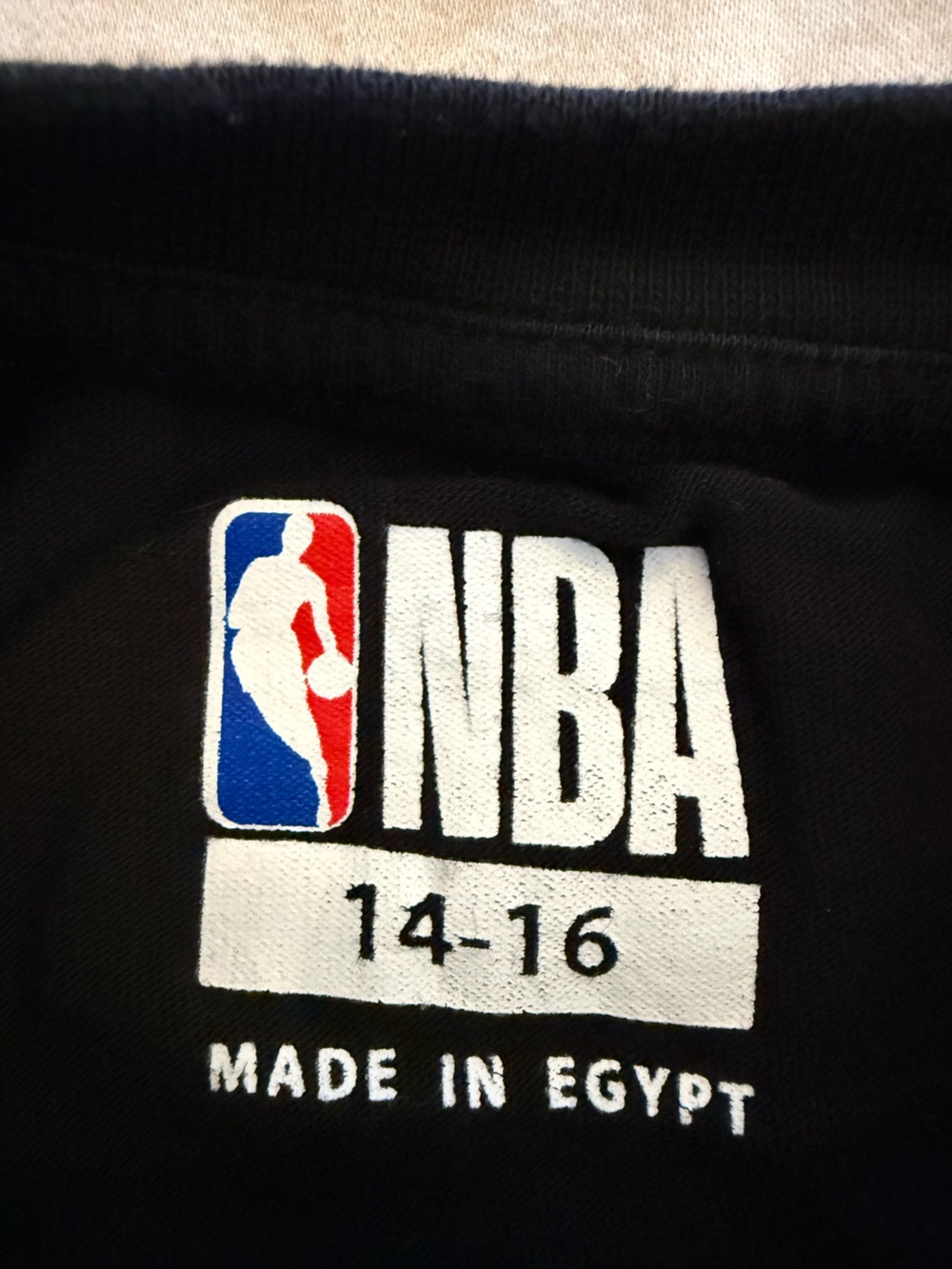 NBA Kids 2-Piece Outfit Set Black Graphic T-Shirt & Gray Mesh Shorts Size 14-16 - Picture 6 of 6